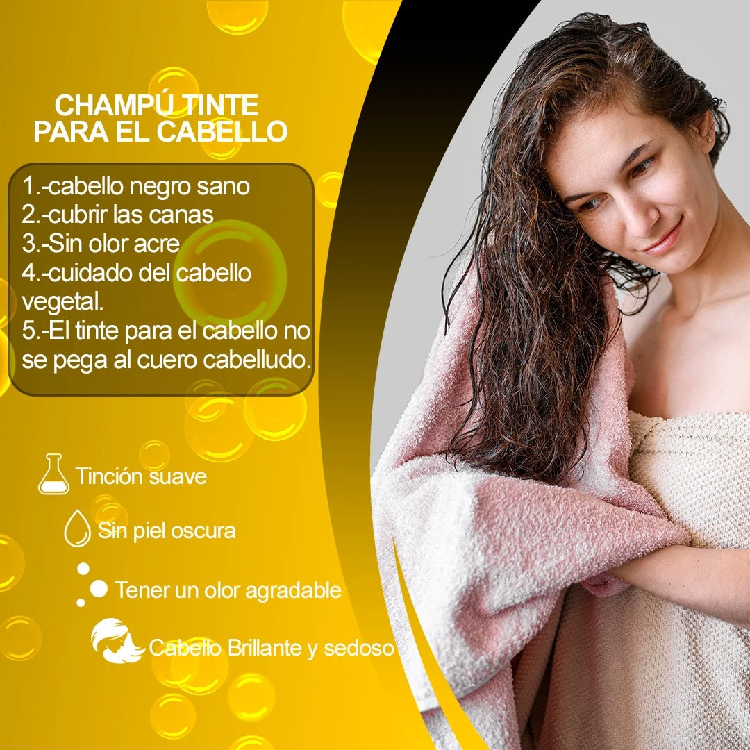 ColorBoost Shampoo - realza el color de tu cabello al instante. Coloración rápida y natural. ENVÍO GRATIS