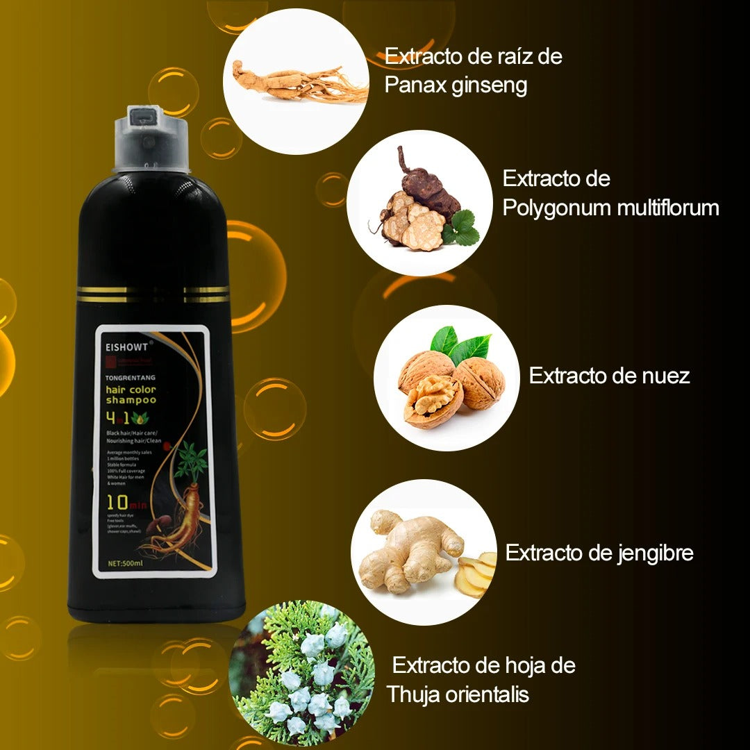ColorBoost Shampoo - realza el color de tu cabello al instante. Coloración rápida y natural. ENVÍO GRATIS